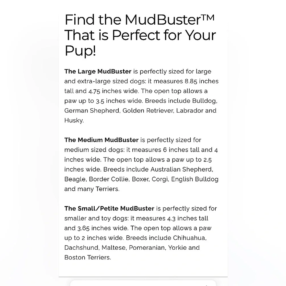NWT Dexas MudBuster for Pups, Sz. M. Pink. Soft Silicone Bristles.